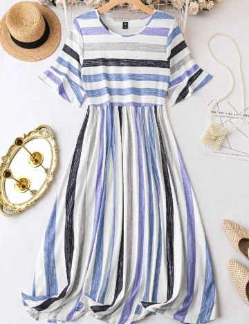 Rochie medie SHEIN CURVE, mix culori