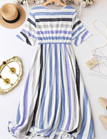 Rochie medie SHEIN CURVE, mix culori