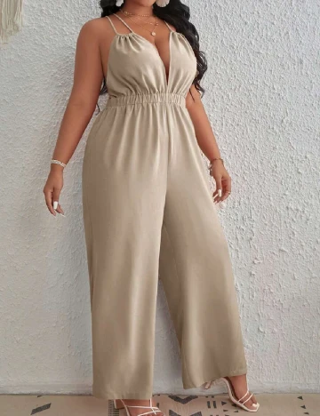 Salopeta SHEIN CURVE, bej