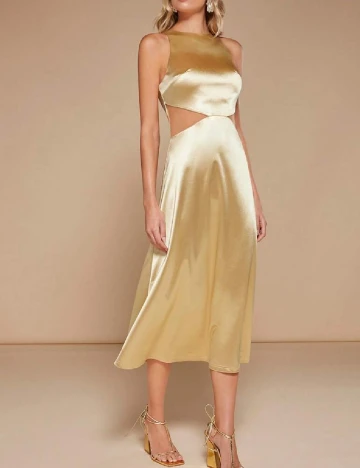 Rochie medie SHEIN, auriu