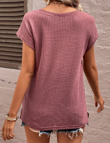 Bluza SHEIN, roz pudra inchis