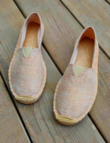 
						Espadrile SHEIN, crem