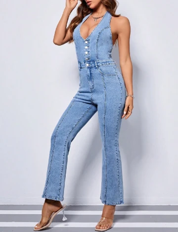 Salopeta SHEIN, albastru