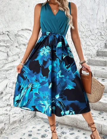 Rochie scurta SHEIN, albastru