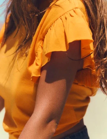 Tricou Zara, portocaliu