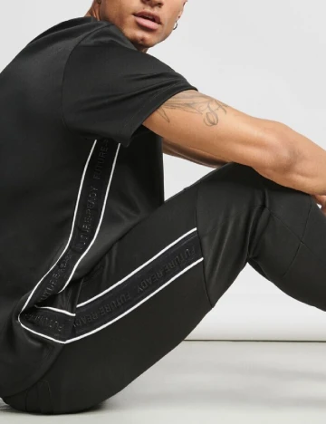 Tricou Oversize Bershka, negru