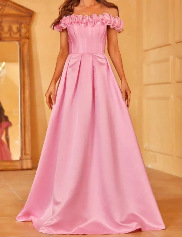 Rochie lunga Faeriesty, roz