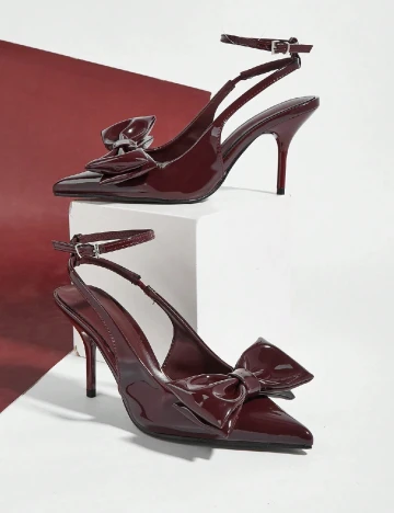 Pantofi SHEIN, visiniu