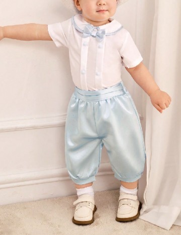 
						Compleu Shein Kids, alb/albastru