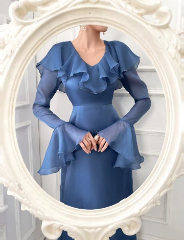 Rochie lunga SHEIN, albastru