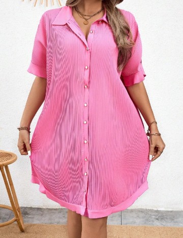 
						Rochie scurta SHEIN CURVE, roz