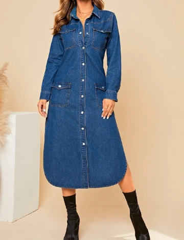 Rochie medie SHEIN, albastru