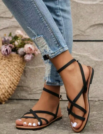 Sandale SHEIN, negru