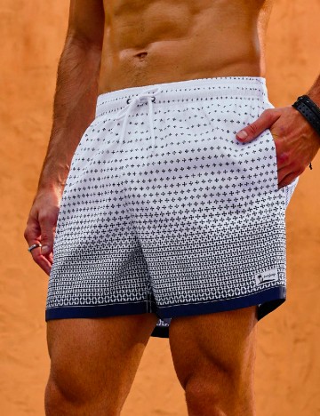 
						Short de baie SHEIN, alb