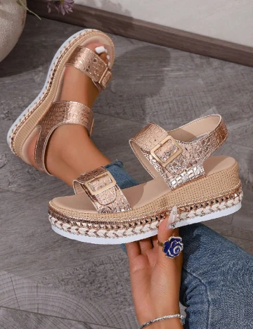 Sandale SHEIN, auriu