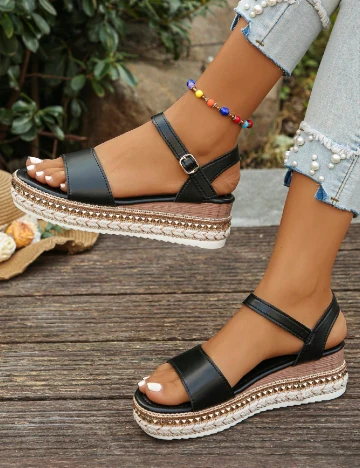 Sandale SHEIN, negru