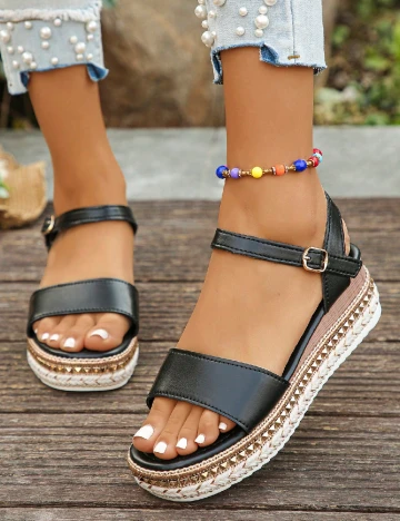 Sandale SHEIN, negru