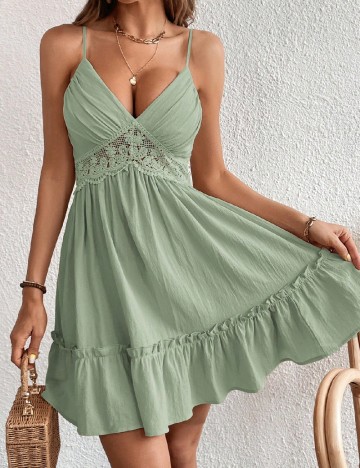 
						Rochie scurta SHEIN, verde