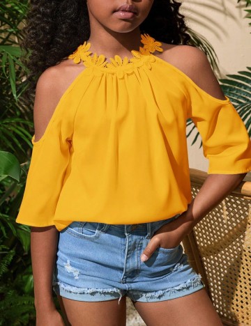 
						Bluza Shein Kids, galben