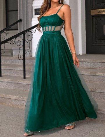 
						Rochie lunga SHEIN, verde