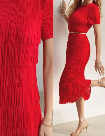 
						Rochie medie MOTF, rosu