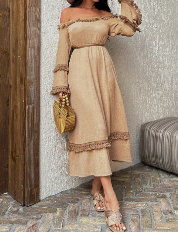 Rochie medie SHEIN, crem