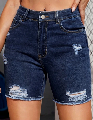 Pantaloni scurti SHEIN, bleumarin