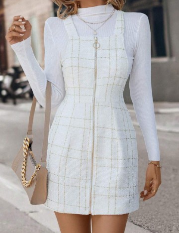 Rochie scurta SHEIN, alb