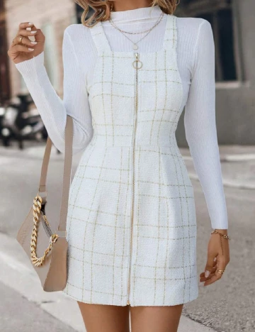 Rochie scurta SHEIN, alb