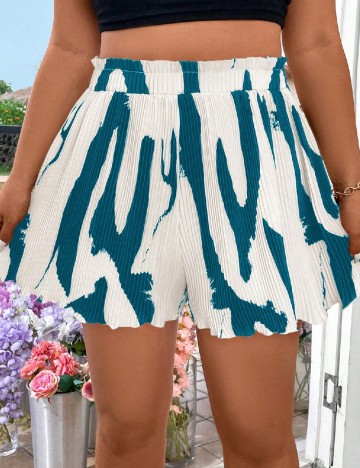 
						Pantaloni scurti SHEIN CURVE, ecru