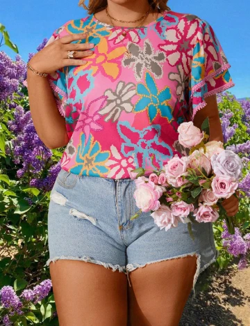 Bluza SHEIN CURVE, mix culori