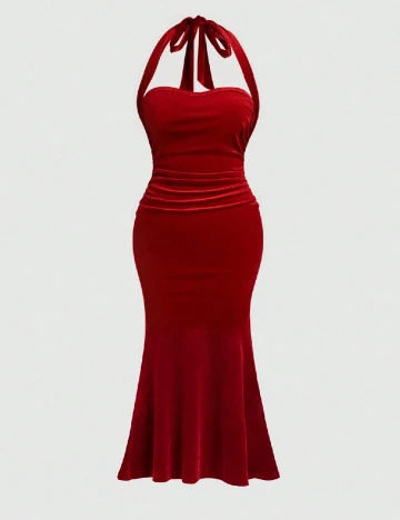 Rochie medie SHEIN CURVE, rosu