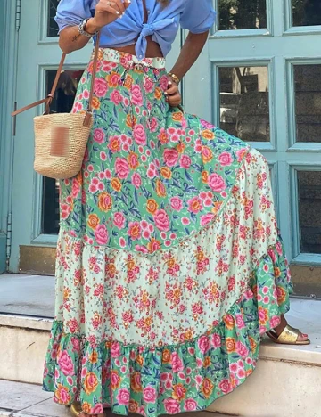 Fusta SHEIN, floral print