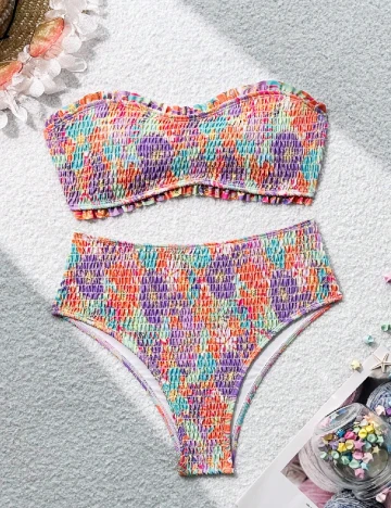 Costum de baie SHEIN, mix culori