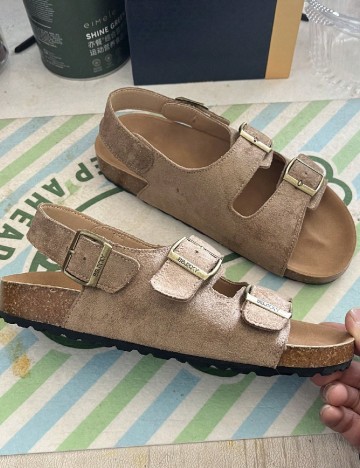 Sandale SHEIN, maro deschis