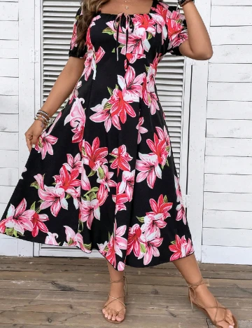 Rochie medie SHEIN CURVE, floral