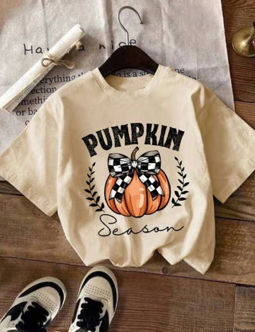 Tricou Shein Kids, crem