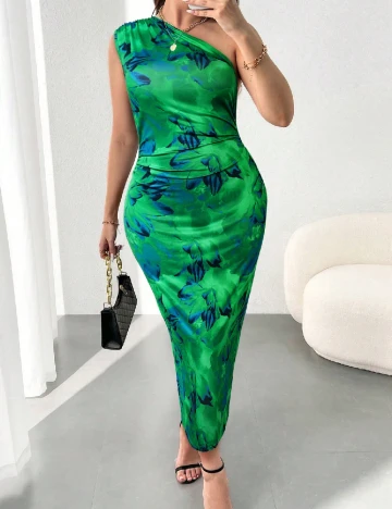 Rochie lunga SHEIN CURVE, verde
