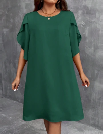 Rochie medie SHEIN CURVE, verde
