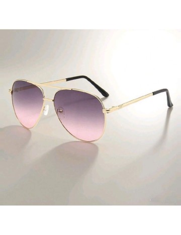 
						Ochelari de soare SHEIN, mov/auriu