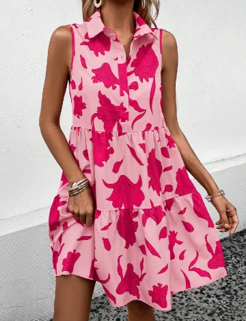 Rochie scurta SHEIN, roz