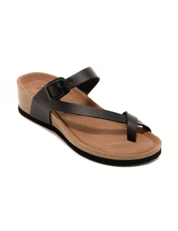
						Sandale Ideal Shoes, negru