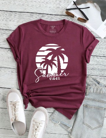 
						Tricou SHEIN CURVE, pruna