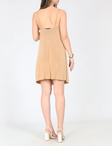 Rochie scurta Zara, maro deschis