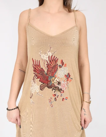 Rochie scurta Zara, maro deschis