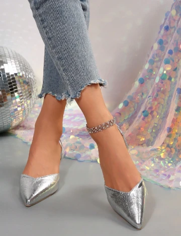Pantofi SHEIN, argintiu