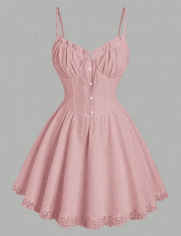 Rochie scurta SHEIN, roz