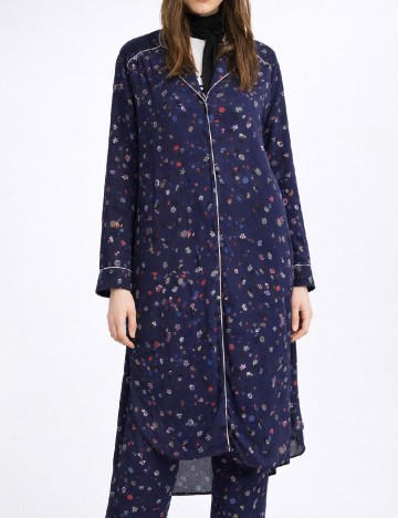 
						Camasa de noapte Zara, albastru