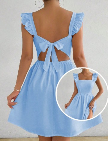 Rochie scurta SHEIN, albastru