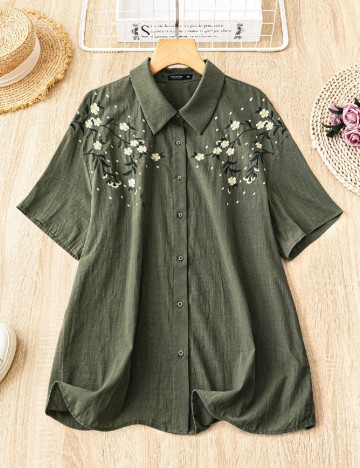 
						Camasa SHEIN CURVE, verde